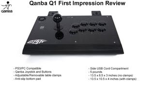 Qanba Q1 Arcade Fight Stick  Unboxing First Impression Review [upl. by Tranquada278]