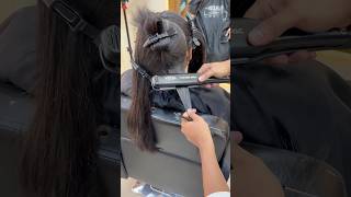 How to do keratin hair treatment keratinhairatsaloon hairstyle explore keratin hair hair [upl. by Josselyn]