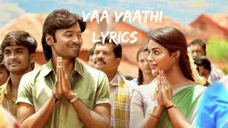 Vaa Vaathi Full Video Song  Vaathi Movie  Dhanush Samyuktha  GV Prakash Kumar  Venky Atluri [upl. by Yntrok916]