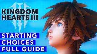 Kingdom Hearts 3 Starting Choices Guide Desires and Powers  KH3 Tricks amp Tips [upl. by Victoir522]