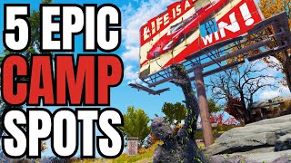 Fallout 76 Best CAMP Locations  Top 5 Spots Part 12 [upl. by Anuahc937]