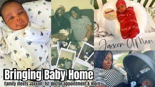 VLOG  BRINGING BABY HOME FAMILY MEETS JAXXON amp MORE  QUEEN JA’VON [upl. by Noislla]