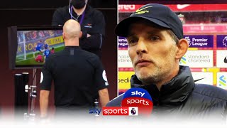 Tuchel questions referees VAR review of controversial Chelsea handball  Chelsea 11 Liverpool [upl. by Aisa139]