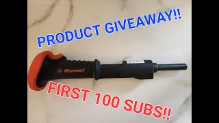 How to Nail into Concrete With Ramset Triggershot Tutorial and Product Giveway to First 100 Subs [upl. by Yeliah172]