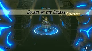 Zelda BOTW  82120 Secret of the Cedars  Tahno Oah Shrine Hateno Tower Region [upl. by Sturges]