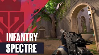 Infantry Spectre Skin Showcase  Valorant Infantry Skins [upl. by Houser]