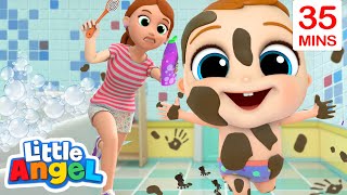 It’s Bath Time Baby John  Bath Song  Little Angel Kids Songs amp Nursery Rhymes [upl. by Woolley]