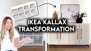 DIY IKEA HACK KALLAX TRANSFORMATION  FLUTED SIDEBOARD [upl. by Dierolf]