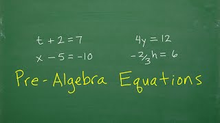 PreAlgebra Level Equations – Master BASIC Algebra [upl. by Nitsuj]