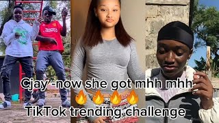 cjay now she got mhh mhh mhh TikTok trending challenge [upl. by Ditmore376]