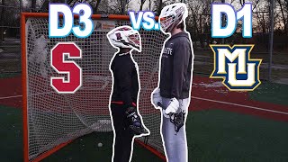 D1 VS D3 LACROSSE CHALLENGE PART 4 [upl. by Swerdna44]