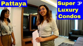 Pattaya Thailand super luxury newly built 2 and 3 bedroom condos with Kayla amp Vee [upl. by Sairacaz262]