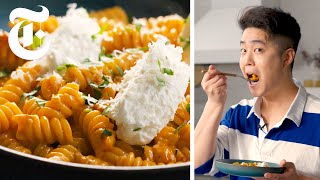 The Sauciest Pasta Alla Vodka in 30 Minutes or Less  Eric Kim  NYT Cooking [upl. by Adnolahs975]