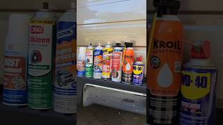 Flammable WD40 Brakleen PB Blaster Kroil and others put to the test [upl. by Revorg]