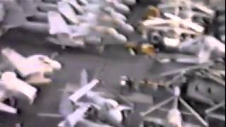 Pigs loose on USS John F Kennedy 1986 [upl. by Dnalrah]