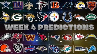 NFL Week 4 Predictions [upl. by Boycey]