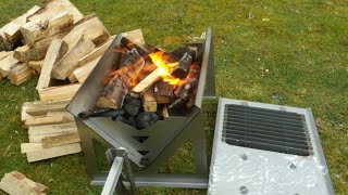 VOLCANN PORTABLE FLATPACK FIREPIT [upl. by Batchelor]