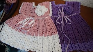 Vestido a crochet talla de 1 a 2 años [upl. by Siskind]