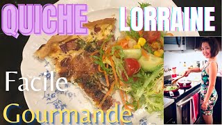 Recette Quiche Lorraine  Quiche Jambon Fromage facile rapide  How to make french quiche [upl. by Tteve]