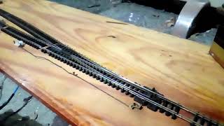 N Gauge point rodding 1st working prototype [upl. by Motch]