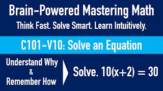 BrainPowered Math  Solve an Equation  Think Fast  Solve Smart  Learn Intuitively [upl. by Ilyk]