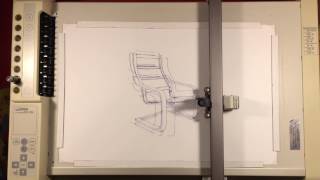 Roland DXY1150 draws Shaking Chair [upl. by Nnire531]