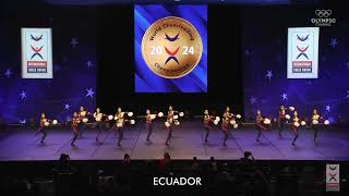 TEAM ECUADOR POMS 2024  SEMIFINAL ICU Junior World amp World Cheerleading Championships [upl. by Dicks789]