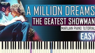 Pnk  A Million Dreams The Greatest Showman Reimagined Piano Tutorial [upl. by Michaeline]