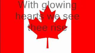 Canadian National Anthem lyrics Oh Canada [upl. by Avigdor]