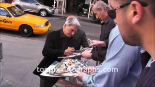 Mark Harmon  Signing Autographs at quotThe Early Showquot in NYC [upl. by Luby40]