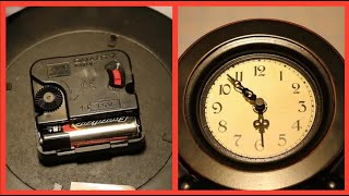 HOW TO REPLACE A QUARTZ CLOCK MECHANISM [upl. by Aynor658]