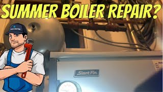 Slant Fin Gas Boiler Relief Valve Leaking Water amp Flooding Basement  The Fix Revealed [upl. by Larsen919]