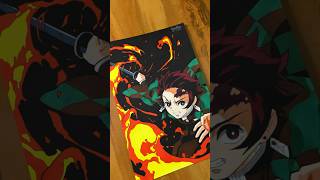 Drawing Tanjiro hinokami kagura from demon slayer shorts kimetsunoyaiba tanjiro [upl. by Shepperd]