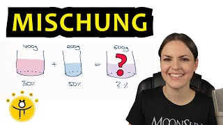 MISCHUNGSRECHNUNG einfach erklärt – Wie viel Prozent Alkohol enthält die Mischung – Massengehalt [upl. by Clareta]