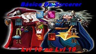 Basico de Sorcerer 10 ao 19  AXB Tibia [upl. by Ayaet]