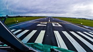 Pilotsview Cockpit A330 out of Dublin [upl. by Araj]