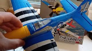 VolantexRC P51D Mustang review Pt1 unboxing no flying by RC Airplane World [upl. by Hareenum786]