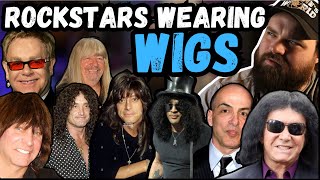 Musicians That Wear Wigs  Controversial Truth rockstars celebrities hairmetal wigs [upl. by Munford]