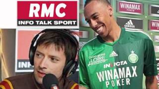 ASSE Aubameyang vu en chanson par Julien Cazarre RMC 19092011 [upl. by Skrap]