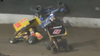 Sprint Car Crash Compilation 2023 [upl. by Filiano522]