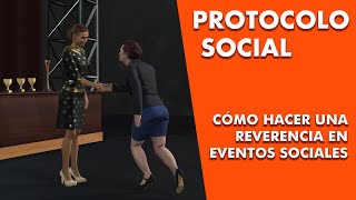 Cómo hacer una reverencia en los eventos sociales La reverencia social una forma de saludar [upl. by Lahsiv]