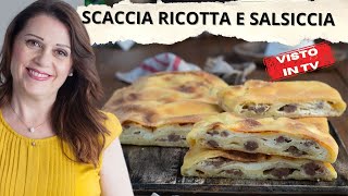 Scaccia Siciliana Autentica Ricotta e Salsiccia Fatta in Casa [upl. by Avert422]