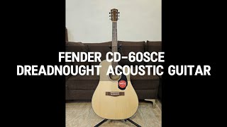 Demo  Fender CD60SCE Dreadnought Acoustic Guitar guitar fender acoustic guitardemo fyp fypシ゚ [upl. by Sumedocin362]