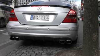 Mercedes E 55 AMG wEisenmann exhaust Startup amp Loud Acceleration [upl. by Wong243]