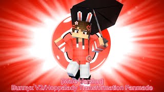 🐞MIRACULOUS Bunnix V2Hoppalady Transformation Fanmade 🐰  Minecraft Animation Male Version [upl. by Whipple566]