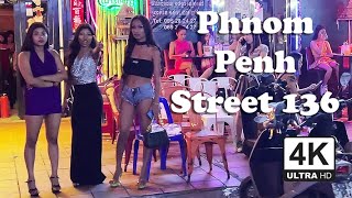 🔥 Cambodia Nightlife  Streets 136 130 118 in Phnom Penh Cambodia [upl. by Aretta190]