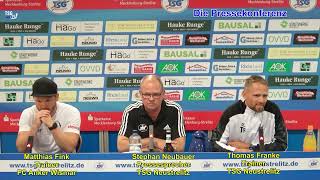 Pressekonferenz am 09082024 2ST TSG Neustrelitz  FC Anker Wismar [upl. by Asteria]