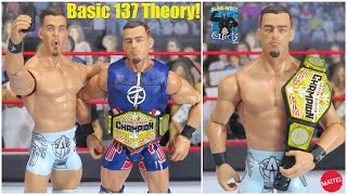 WWE Mattel Basic 137 Austin Theory Figure Review Plus Basic head swapped onto the Elite 102 body [upl. by Idolla]