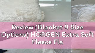 Review Blanket 4 Size Options HORGEN Extra Soft Fleece Flannel Blanket Throw [upl. by Mallis]