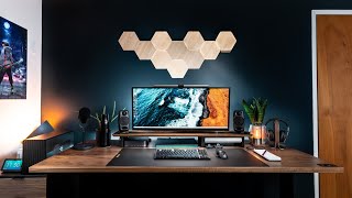 The DREAM Desk Setup and Office Tour  Modern amp Simple [upl. by Alessig272]